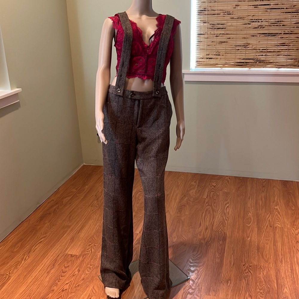 Credibility By Sheri Drobnick Pants With Removeable Suspenders Size 8